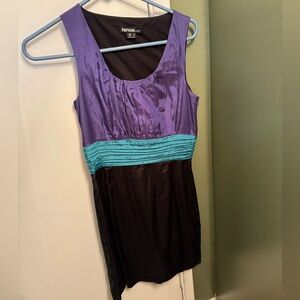Black/blue/purple dress